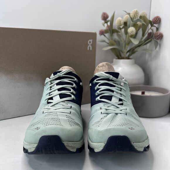 On Cloudsurfer 6 Running Athletic Sneakers Lace Up Fennel Ink 54.99215 Women 7.5 - Picture 2 of 10